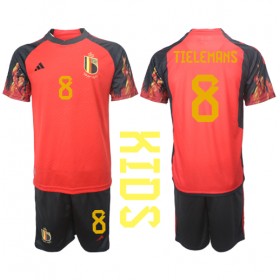 Baby Fußballbekleidung Belgien Youri Tielemans #8 Heimtrikot WM 2022 Kurzarm (+ kurze hosen)